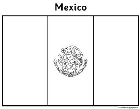 Free Mexican Flag E357 Coloring Page Printable