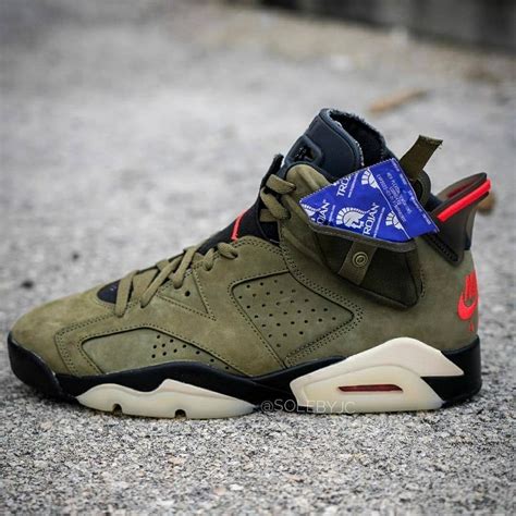 Rare travis scott air jordan 4 sample f&f collection (nike air, purple & olive). Jordan 6 Retro Travis Scott