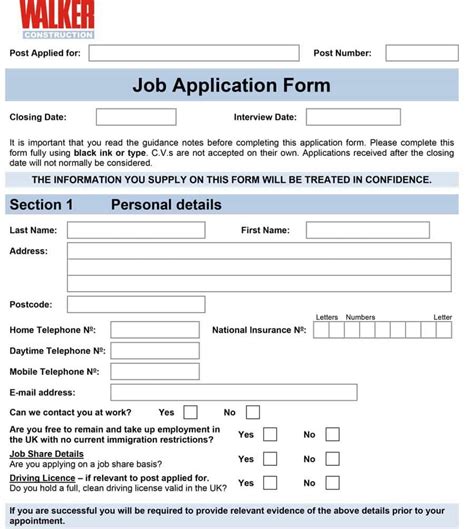 Employee Application Form Income Tax Registration Template Throughout