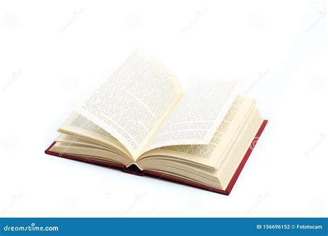 Open Vintage Book Isolated On A White Background Stock Photo Image Of