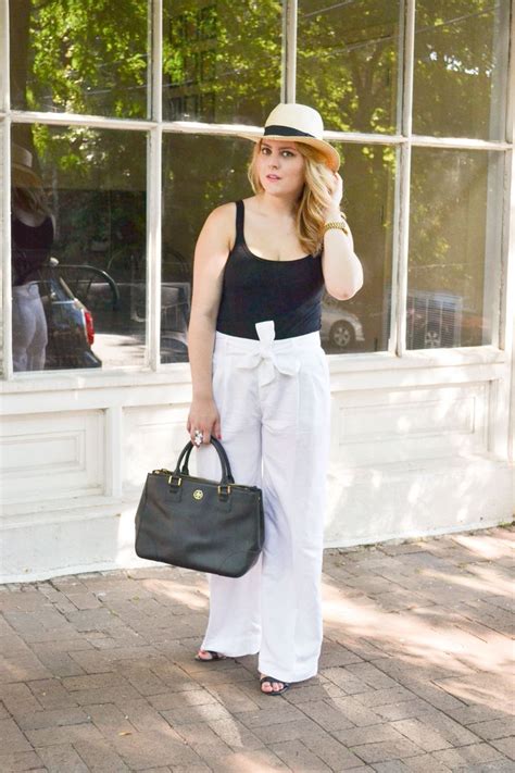 White Linen Pants Via A Study In Chic White Linen Pants Simple Outfits