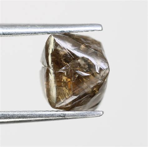 254 Ct Dark Brown Uncut Rough Diamond For Engagement Ring Etsy