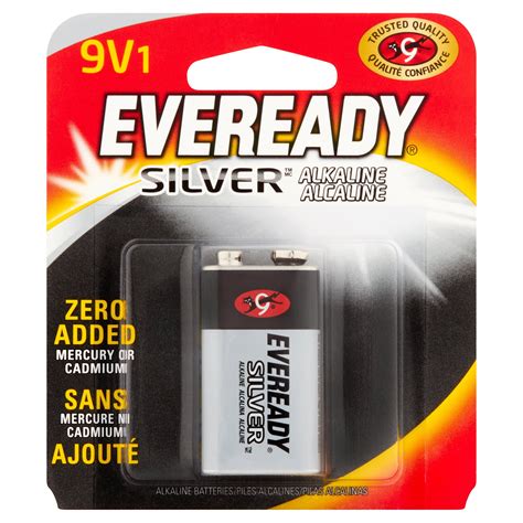 Eveready Silver Alkaline 9v Batteries 1 Pack Of 9 Volt Batteries Walmart Inventory Checker