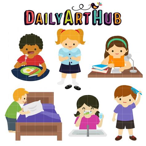 Back To School Chores Clip Art Set Daily Art Hub Graphics