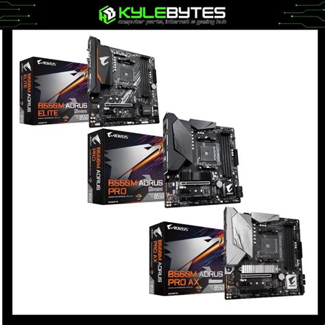 Gigabyte B550m Aorus Elite B550m Aorus Pro B550m Aorus Pro Ax W