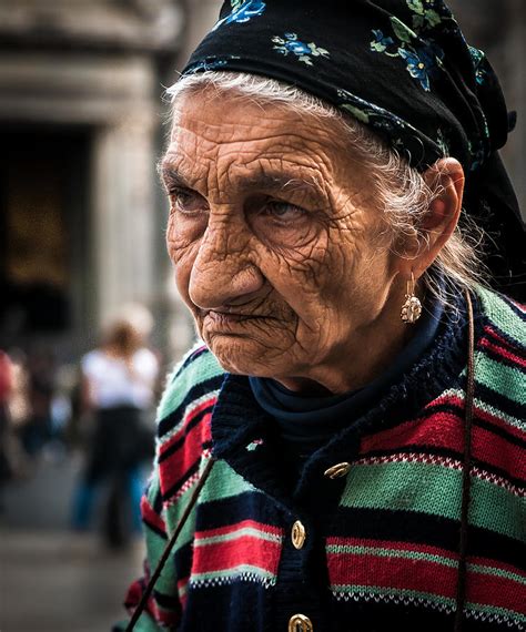 Old Wrinkled Woman Photograph By Bob Rowlands
