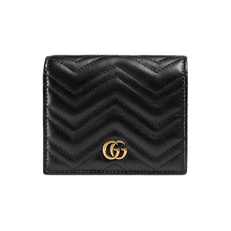 Lyst Gucci Gg Marmont Wallet In Leather In Black Save 40