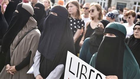 Denmark Sees Hundreds Of Protesters As Burqa Ban Comes Into Force