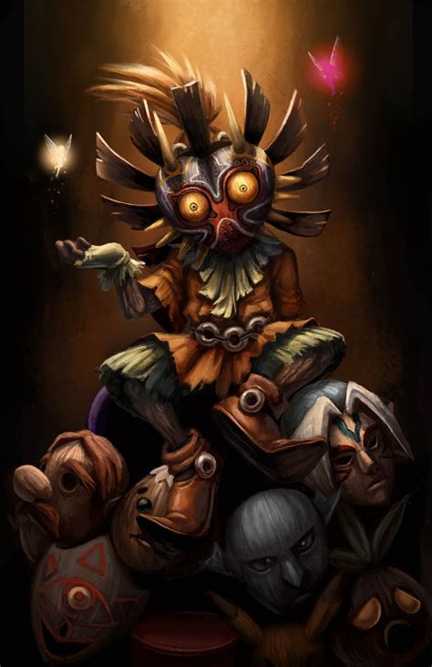 Majoras Mask Fan Art Created By Ashley Cassaday Legend Of Zelda