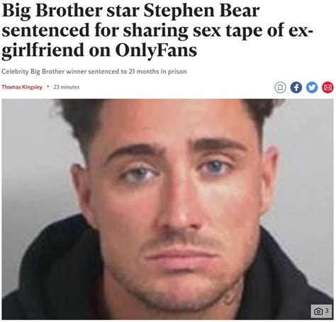 London And Uk Street News On Twitter Reality Tv Star Stephen Bear Has Been Jailed For 21 Months