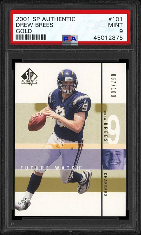 The priceguide.cards trading card database has prices achieved from actual card sales, not estimates. 2001 SP Authentic Football Cards - PSA SMR Price Guide