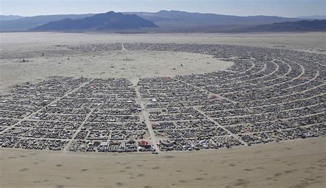 An Aerial View During The Burning Man 2014 “caravansary” Arts And Music