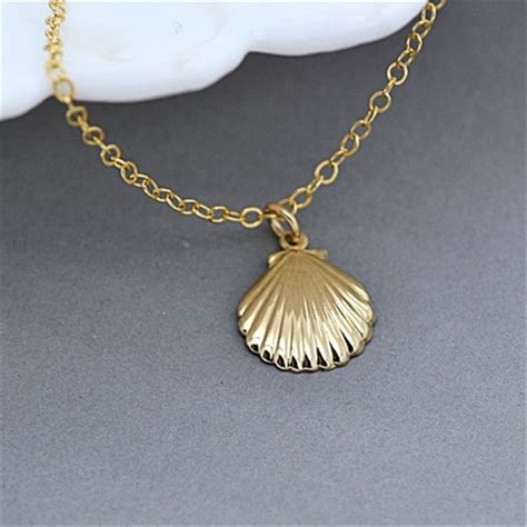 50pcs Cute Seashell Necklacetiny Seashelldainty Seashell Charm