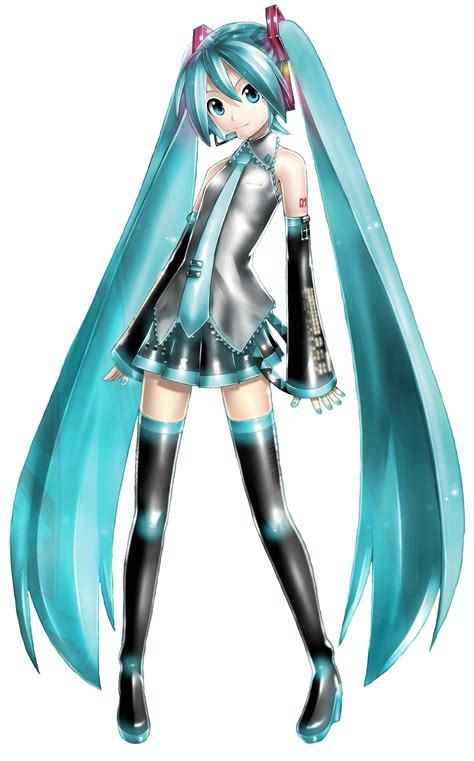 Safebooru 1girl Absurdres Aqua Eyes Aqua Hair Full Body Hatsune Miku Highres Necktie Skirt