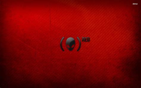 Free Download Alienware Logo Red Background A25 Hd Wallpaper 640x400