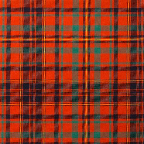 Macleod Red Ancient Light Weight Tartan Fabric Lochcarron Of Scotland