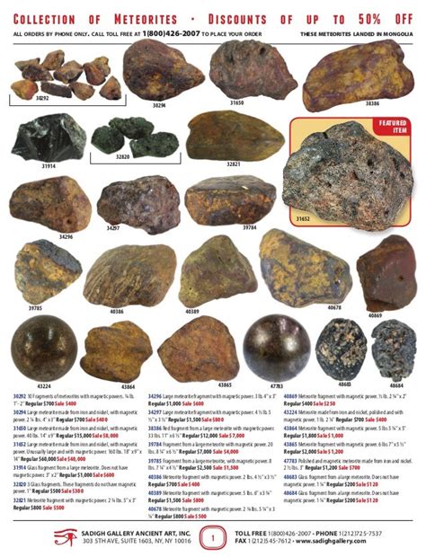 Sadigh Gallery Meteorites Collection