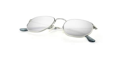 silver hipster thin geometric mirrored sunglasses with silver sunwear lenses ssr1943