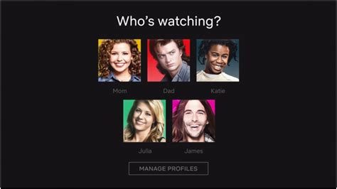 Netflix Manage Profiles