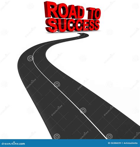 Road To Success Stock Illustration Illustration Of Employ 26386039