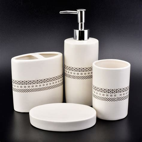 Set a soothing atmosphere in the bathroom with our practical and trendy accessories: luxury ceramic bathroom accessories sets on okcandle.com