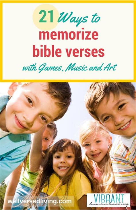 21 Fun Bible Memory Verse Games Artofit