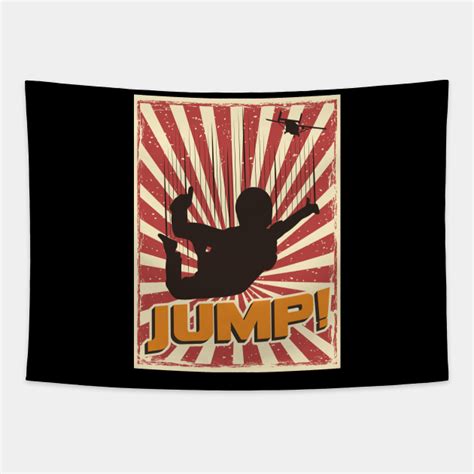 Skydive T For A Passionate Skydiver Skydive Tapestry Teepublic