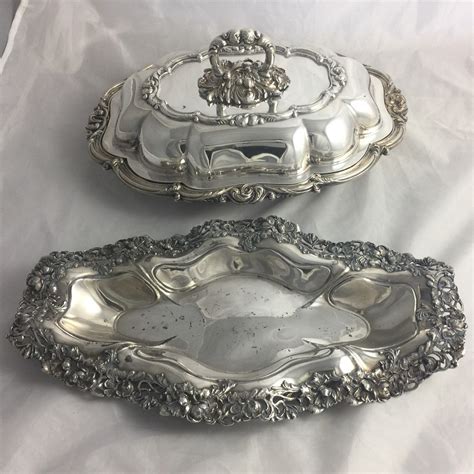 Vintage Sheffield Silverplate Serving Dish With Lid Covered Etsy