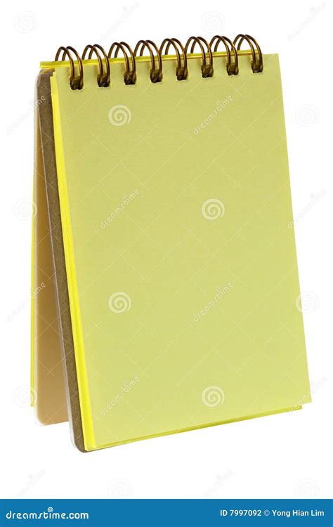 Yellow Colored Notepad Stock Photo Image Of Supplies 7997092