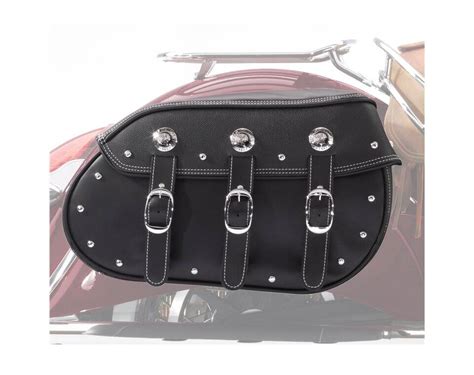 Genuine Leather Quick Release Saddlebags Black Indian Motorcycle