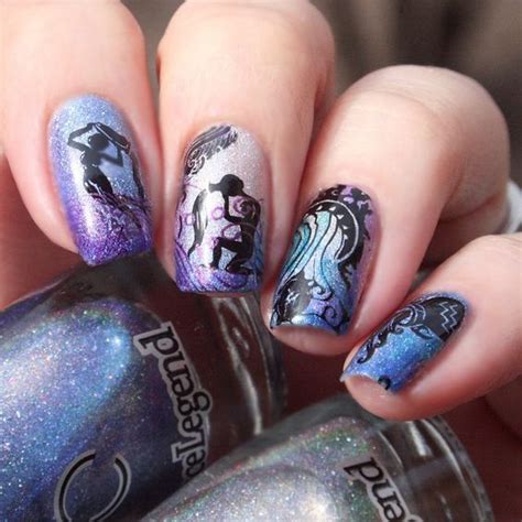 new Fab Aquarius Nails Ideas for 2019 | Zodiac nail ... Vector design element isolated on white background.