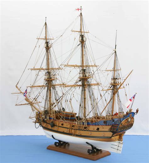 A Wooden Model Of A Sailing Ship