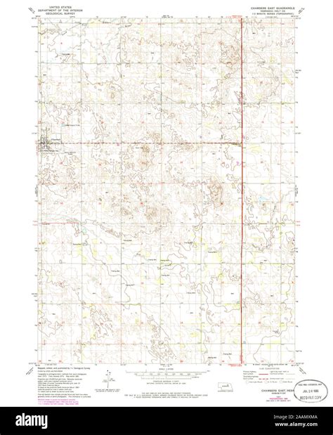 Map Of Chambers Nebraska Hi Res Stock Photography And Images Alamy