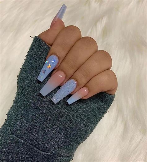 👑 On Instagram Some Nail Inspo 😍 1 10 💖 Blue Acrylic Nails Best