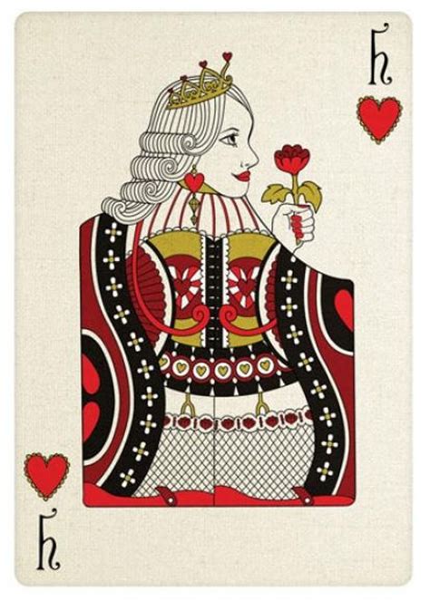 Queen Of Hearts Card Heartless Pinterest