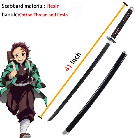 Demon Slayer Anime Sword 41inch Rengoku Sword Tanjiro Sword Zenitsu