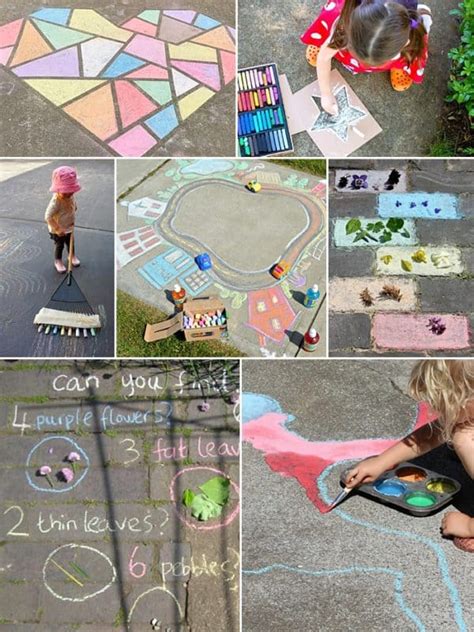 10 Chalk Art Ideas To Take Sidewalk Play To The Next Level