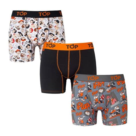 Pack slip x3 t.2 al 6. Top Pack De 3 Boxer De Algodón Hombre - Falabella.com
