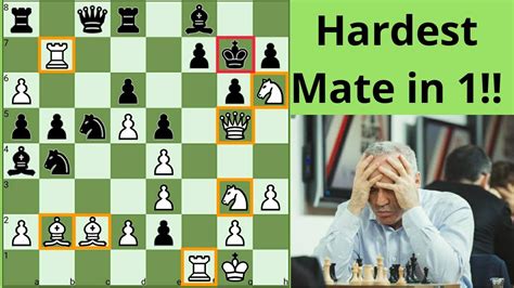 One Of The Hardesttrickiest Checkmate In 1 Puzzle Chess Puzzles