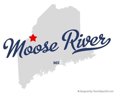 map of moose river me maine