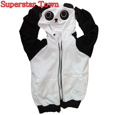 Panda Womens Hoodies Sweatshirt Jacket Long Sleeve Warm China Panda