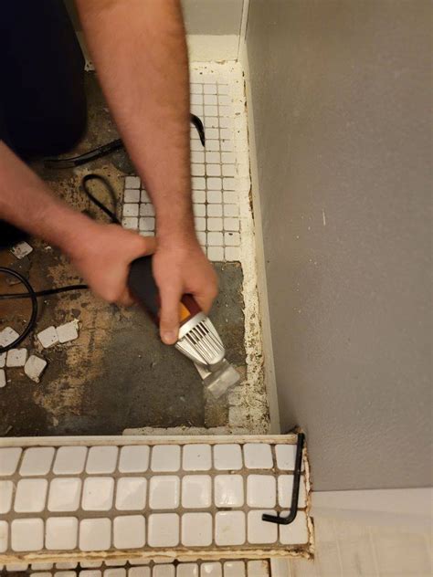 Easy Budget Friendly Shower Floor Replacement Scrap The Tiles