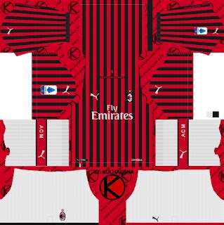 AC Milan 2019/2020 Kit - Dream League Soccer Kits | Ac milan, Soccer