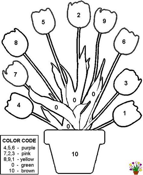 Flower number coloring book is a true coloring book with intricate patterns and coloring pages with flowers and more designs organized into categories. Quality Pre-made Math Worksheets - COLOR BY NUMBER | Color ...