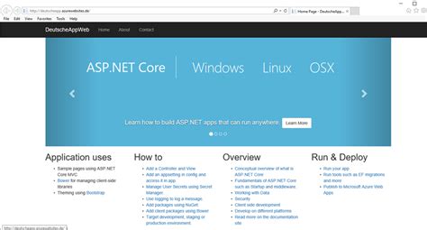 ASP NET Core Runs In German Cloud Damir Dobric Posts Developers De