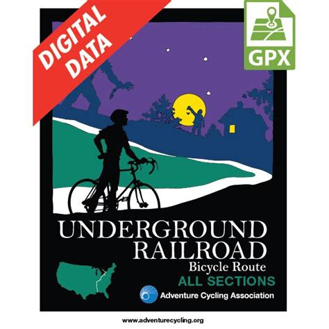 Adventure Cycling Association Underground Railroad Map Set Gpx Data