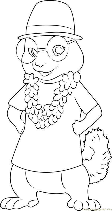 26 Best Ideas For Coloring Alvin And The Chipmunks Simon Coloring Pages