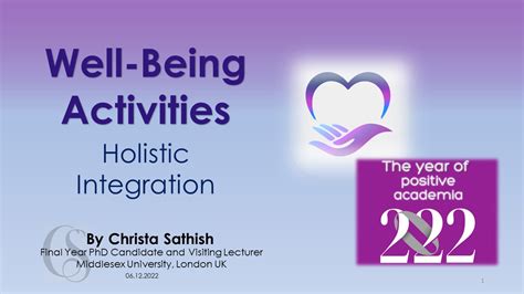 06122022 Well Being Activities Holistic Integration Dr Christa