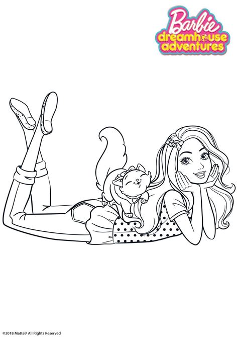 Coloring Barbie Dreamhouse Adventures Barbie Coloring Pages Barbie