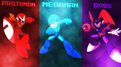 Megaman Bass And Protoman Wallpaper By Static989 On Deviantart